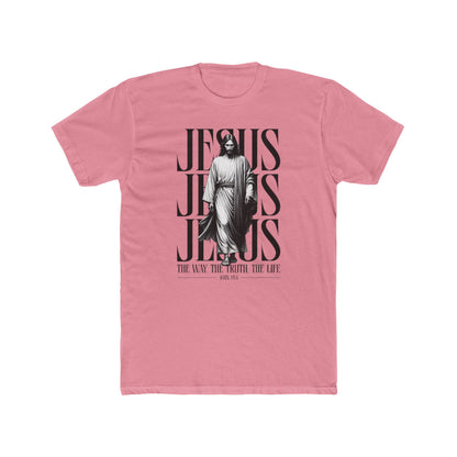 Jesus Typography Graphic Tee — "The Way The Truth The Life" Christian T‑Shirt
