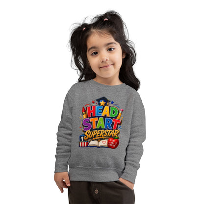 Head Start Superstar Toddler Sweatshirt — Colorful Preschool Graduation Gift