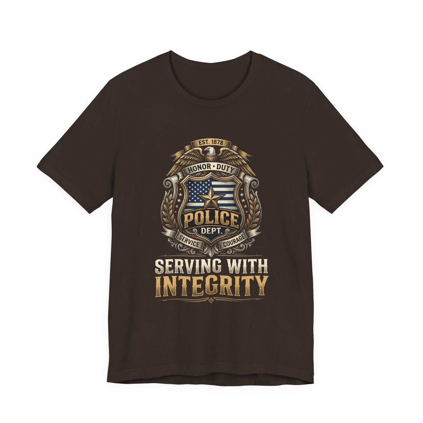 Police Badge 'Serving With Integrity' T-Shirt