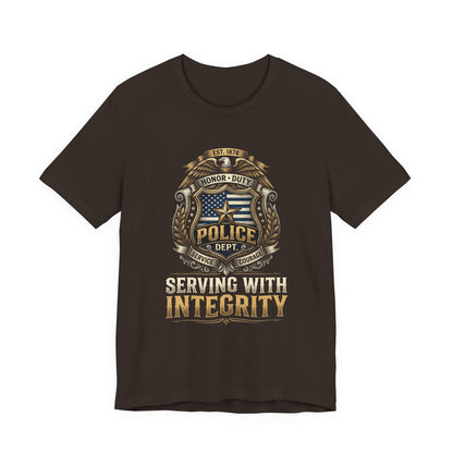 Police Badge 'Serving With Integrity' T-Shirt