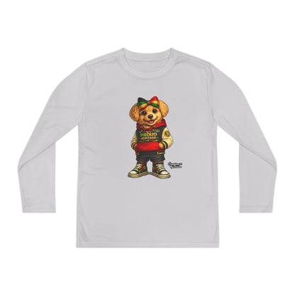 Youth Bear Varsity Long Sleeve Tee — 'Proud Brother' Graphic