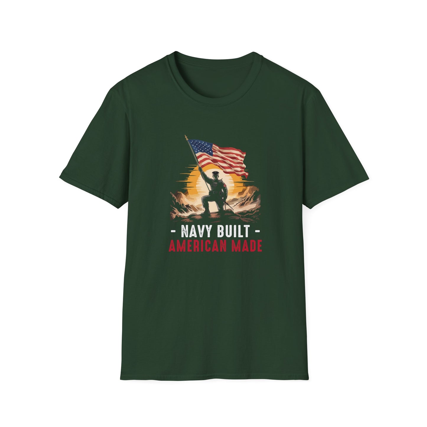 Navy Built • American Made T‑Shirt