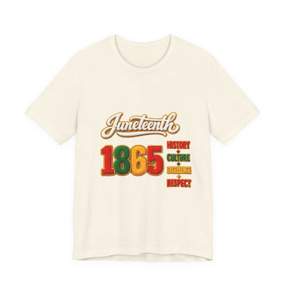 Juneteenth 1865 Tee — History • Culture • Excellence • Respect T-Shirt