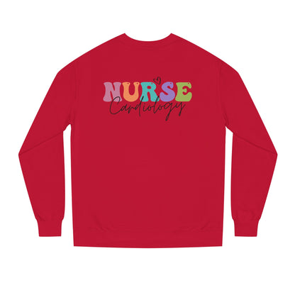 Cardiology Nurse Colorful Typography Crewneck Sweatshirt
