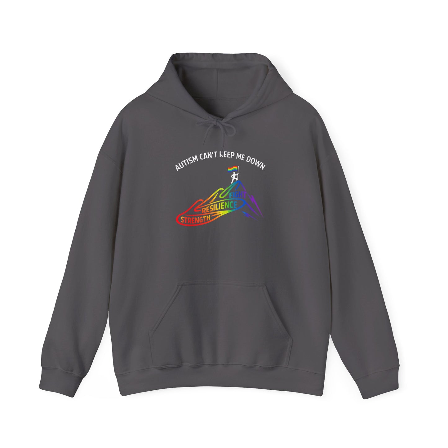 Autism Can't Keep Me Down Fight Resilience Strength Hoodie