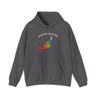 Autism Can't Keep Me Down Fight Resilience Strength Hoodie