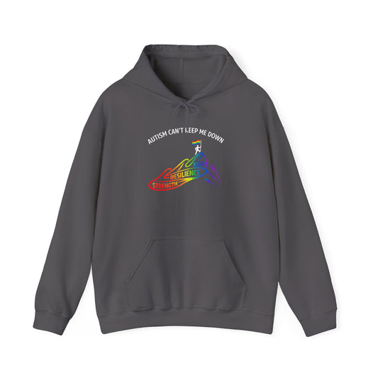 Autism Can't Keep Me Down Fight Resilience Strength Hoodie