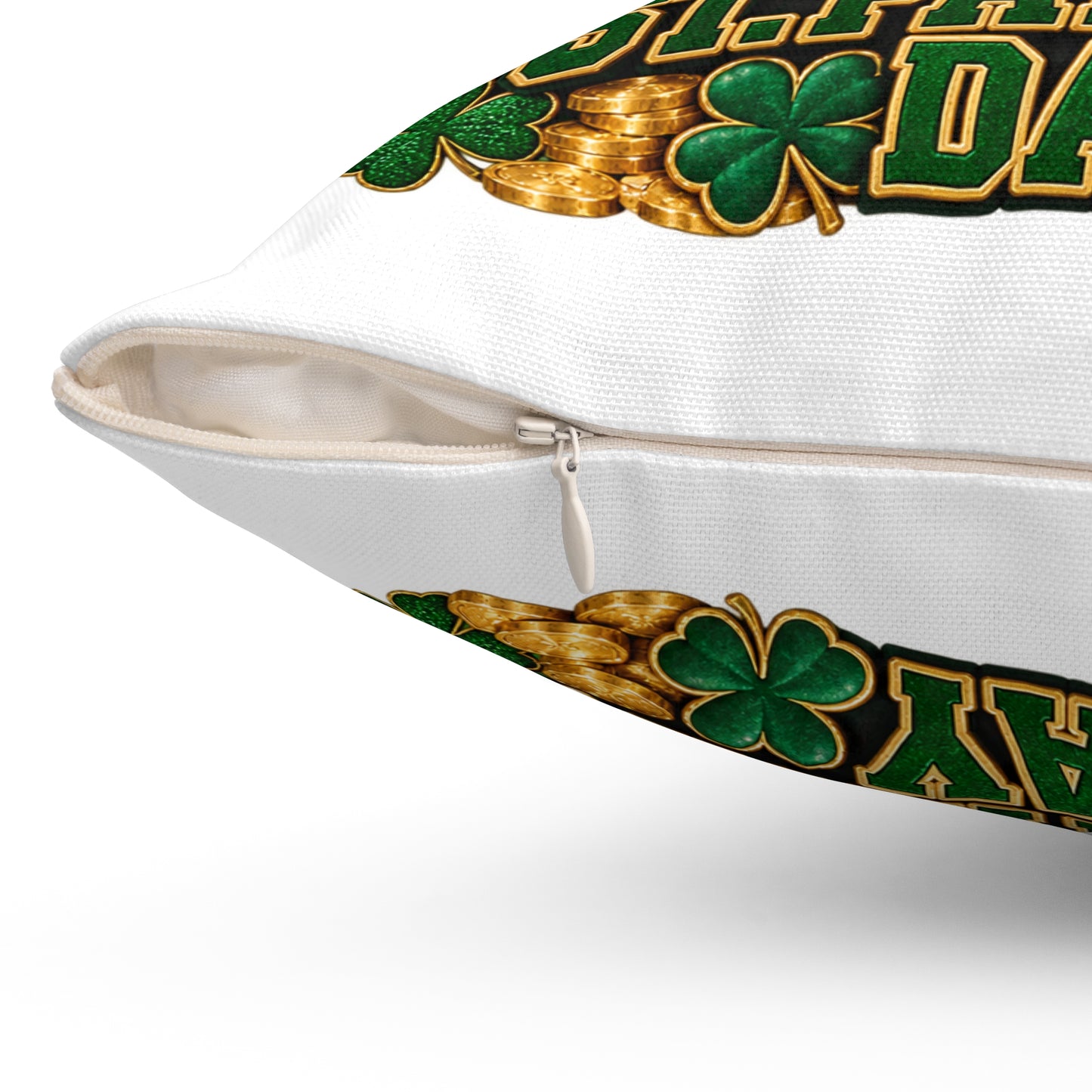 St. Patrick's Schnauzer Pillow — Happy St. Patrick’s Day Decorative Throw Pillow