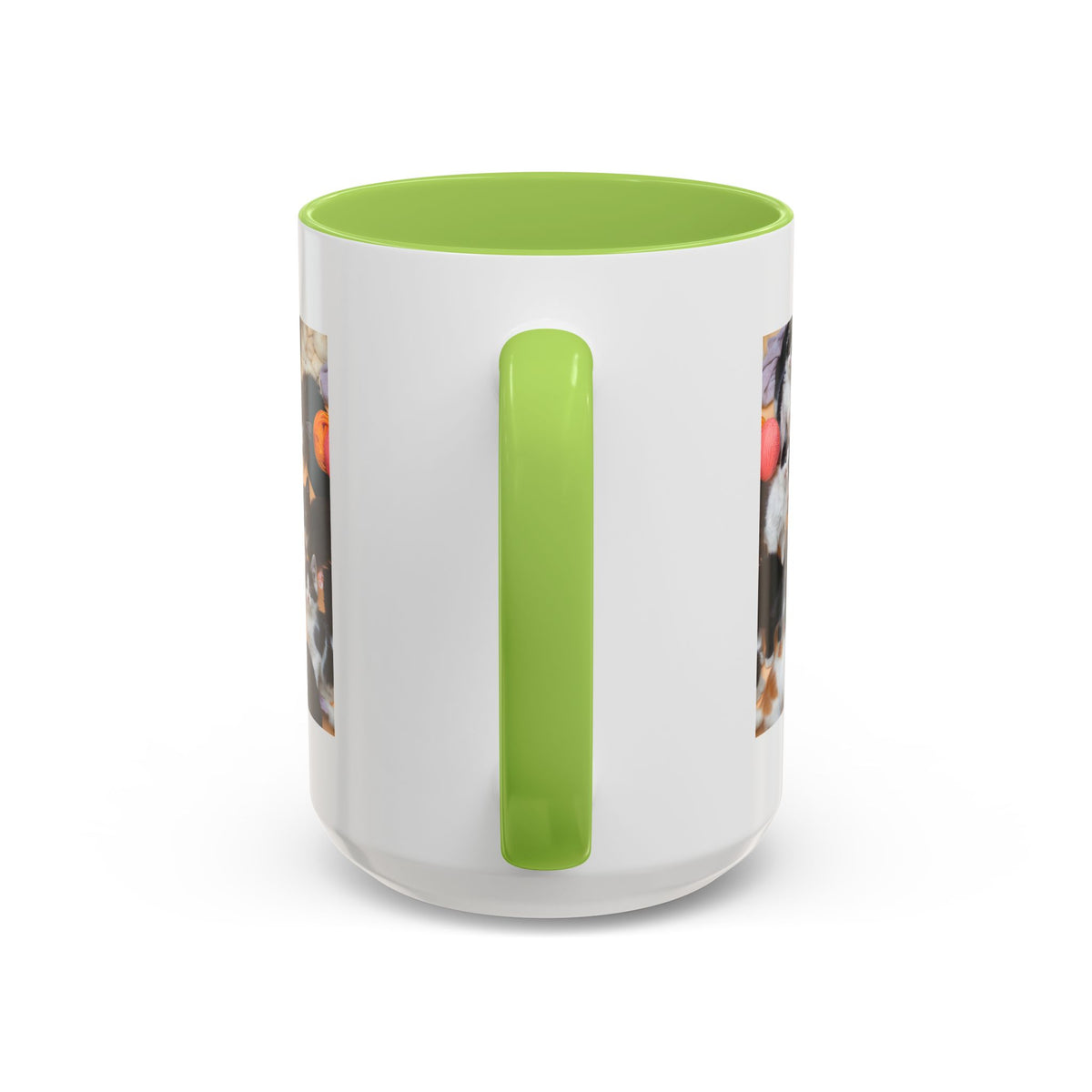 Cat Lover Accent Coffee Mug — “Life Is Better With Cats” 11/15oz