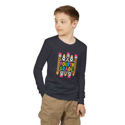 Fourth Grade Pencils Youth Long Sleeve Tee