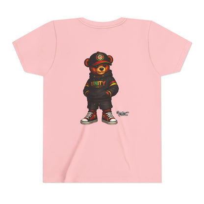 Youth T‑Shirt — Cool Bear Graphic Tee with 'UNITY' Hoodie Design