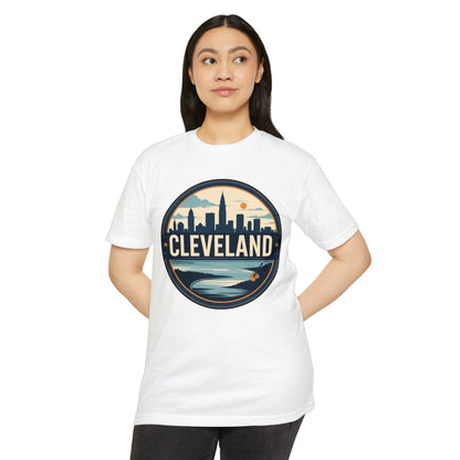 Cleveland Skyline T-Shirt — Retro Waterfront City Graphic