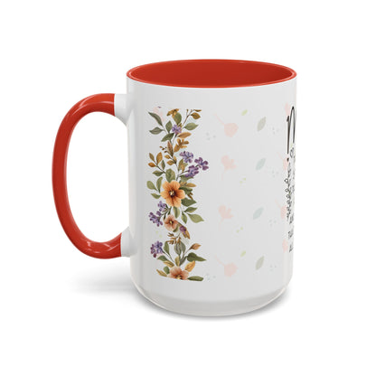 Mom Floral Coffee Mug — "Mom: The Quiet Strength..." Sentimental Mother's Day Gift (11/15oz)