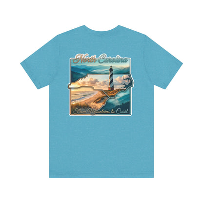 North Carolina Lighthouse Tee — From Mountains to Coast Scenic T-Shirt