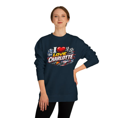 I Love Charlotte Racing Crewneck Sweatshirt