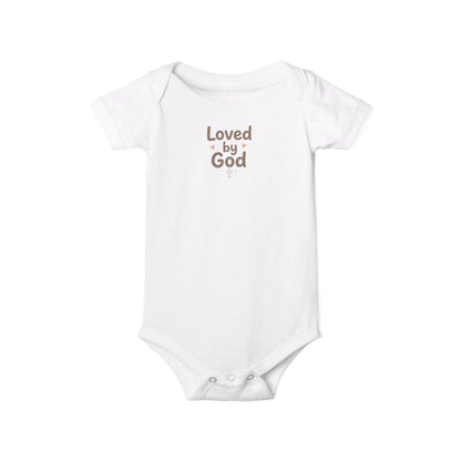 Loved by God Infant Onesie – Baby Bodysuit with Faith Message