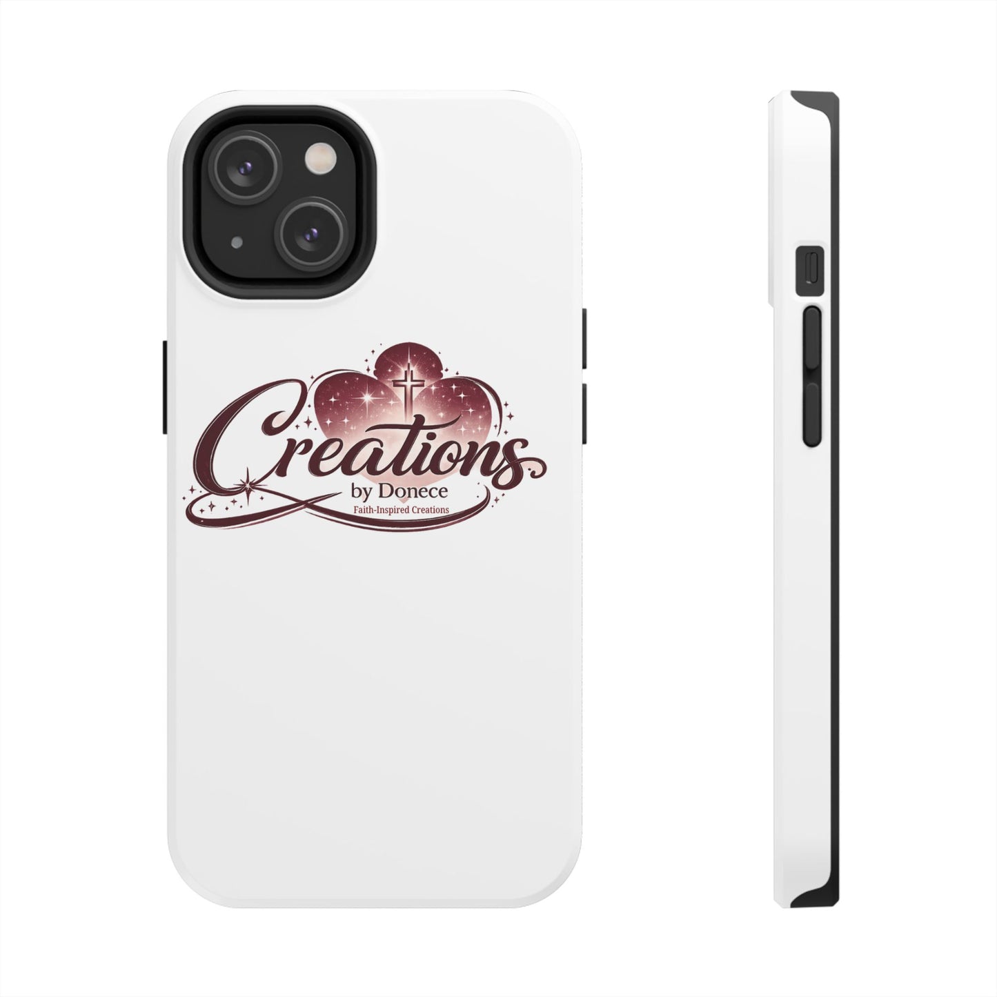 Tough Phone Case — "Creations by Donece" Logo Protective Phone Cover