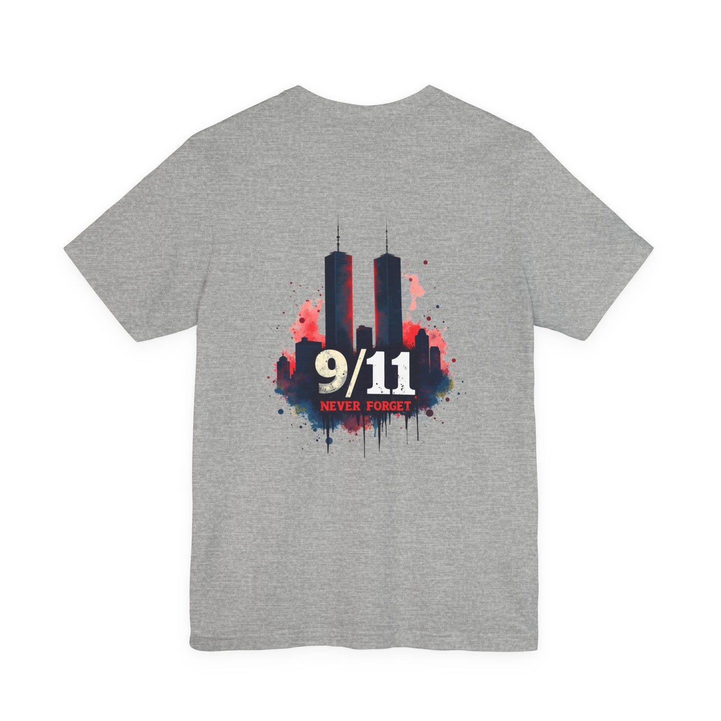 9/11 Never Forget T-Shirt — World Trade Center Memorial Tee
