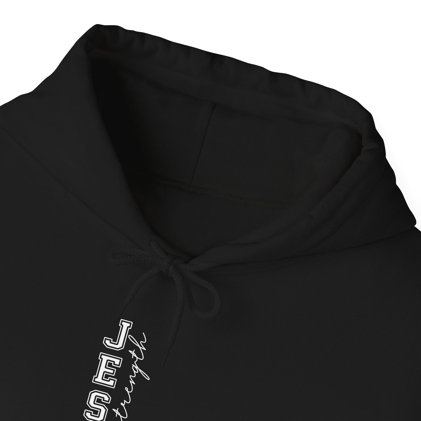 Jesus Vertical Script Hoodie