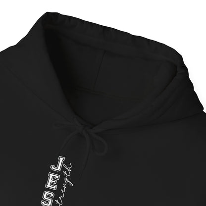 Jesus Vertical Script Hoodie