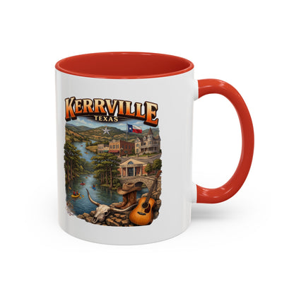 Kerrville Texas Souvenir Coffee Mug — Scenic Riverfront Design (11/15oz)