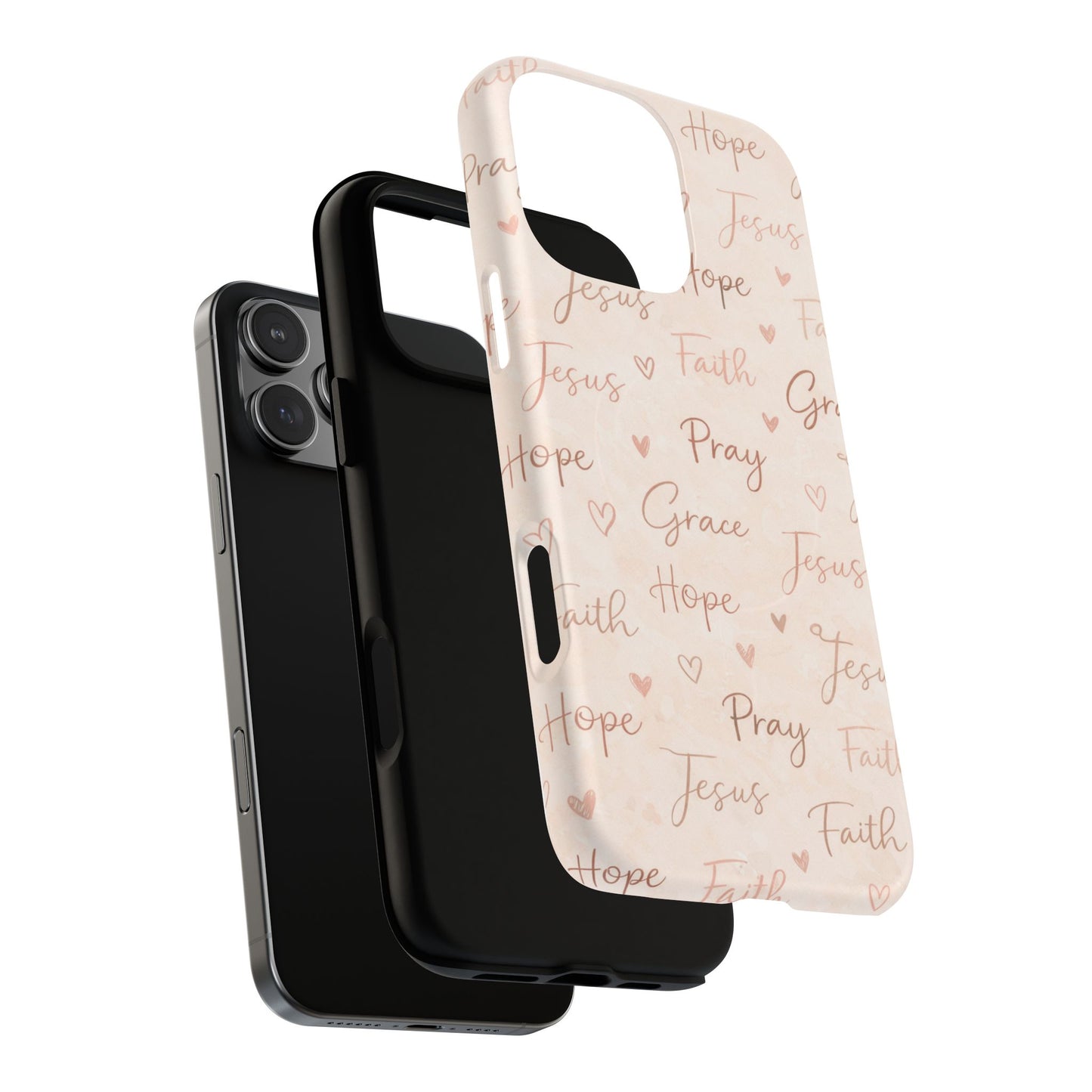 Christian Words Tough Magnetic Phone Case — Hope Pray Grace Jesus Faith