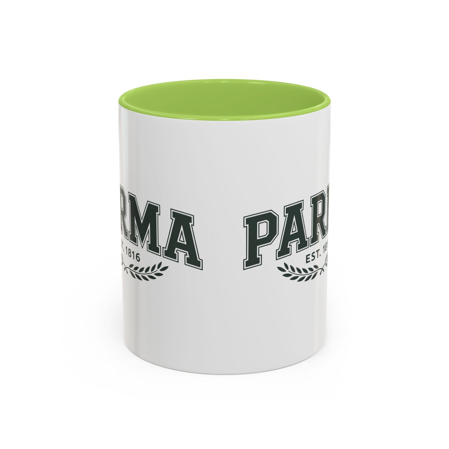 Parma Established 1816 Accent Coffee Mug — Vintage Collegiate Ceramic Coffee Cup