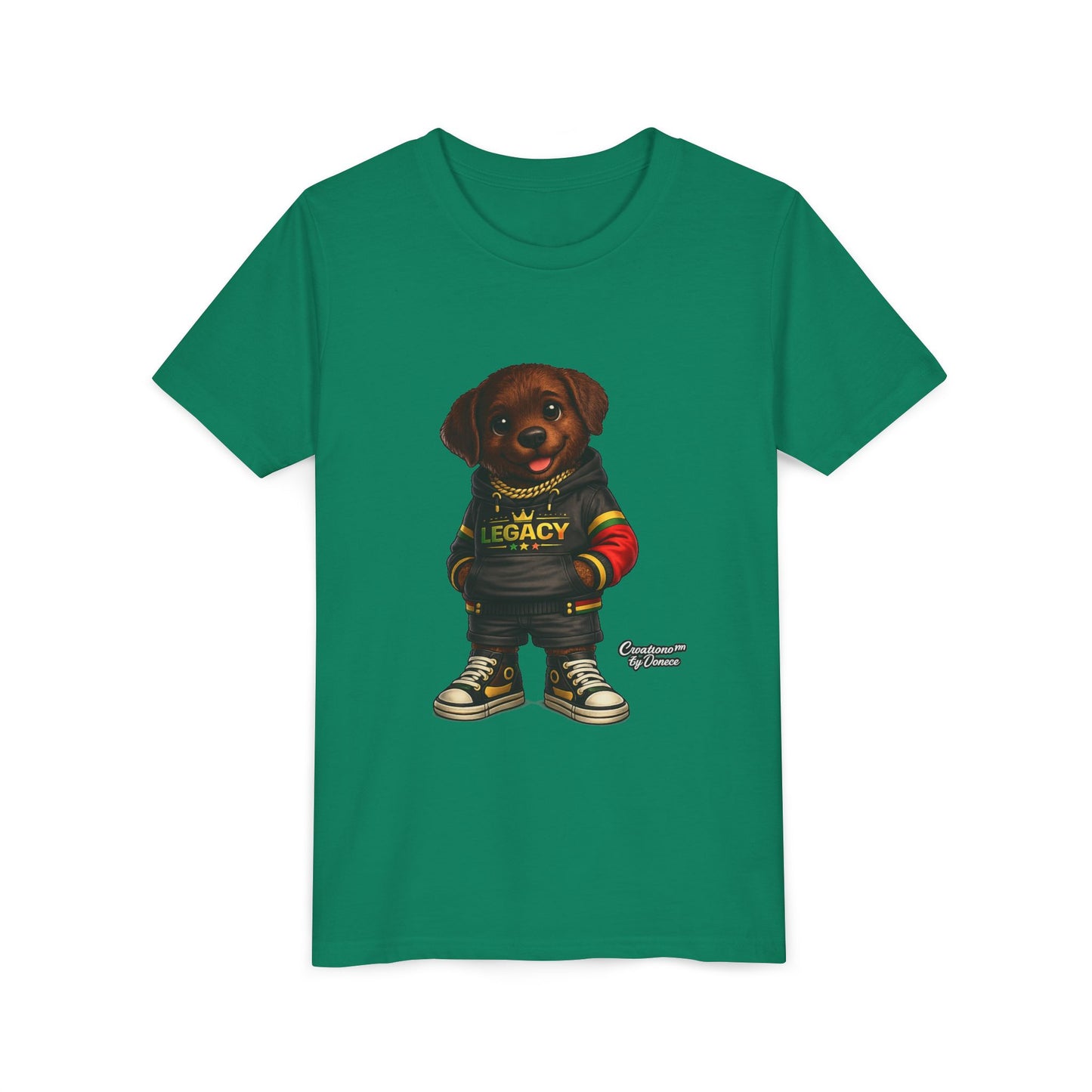 Youth Dog Tee — 'Legacy' Streetwear Puppy Graphic Shirt