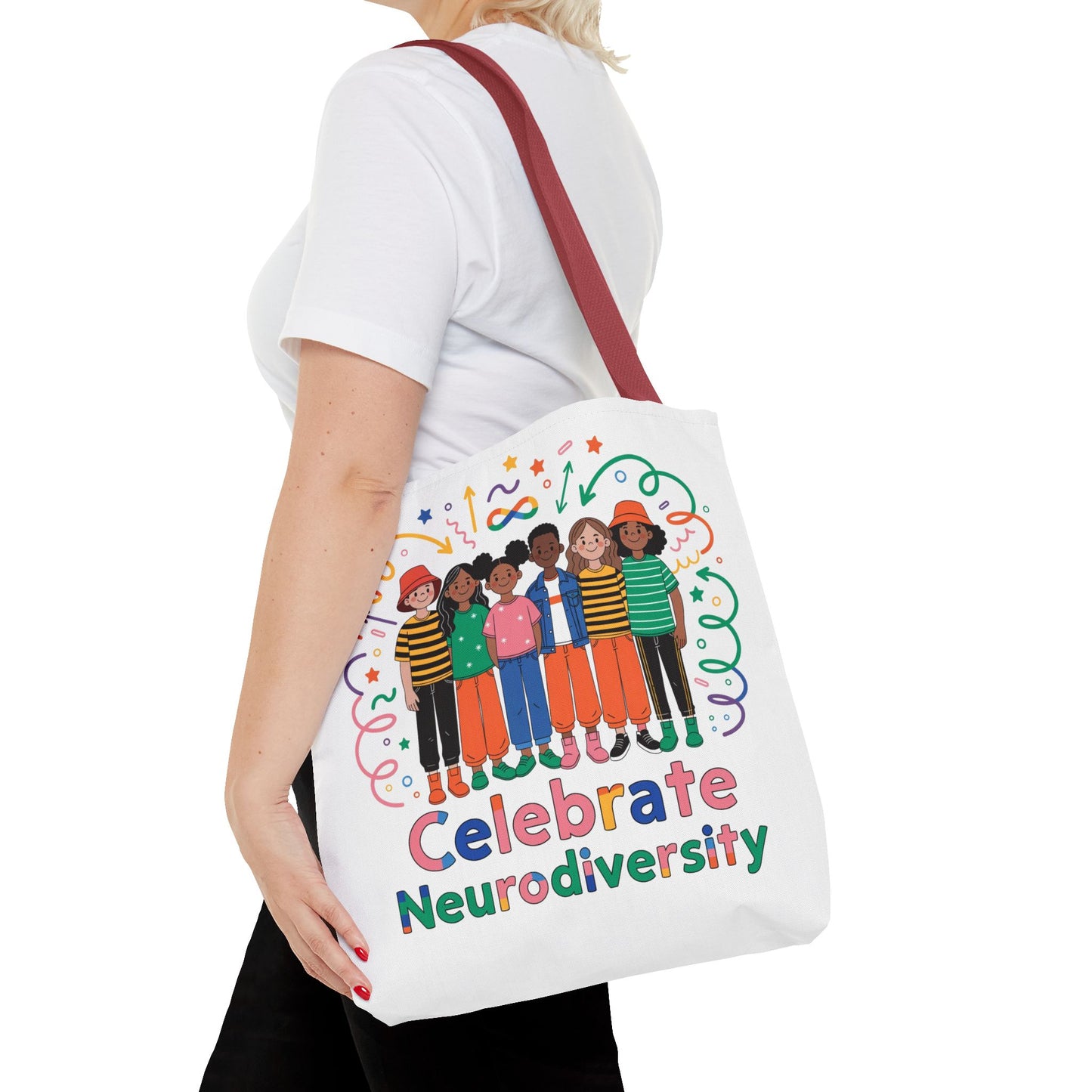 Celebrate Neurodiversity Tote Bag — Inclusive Pride Reusable Shopper