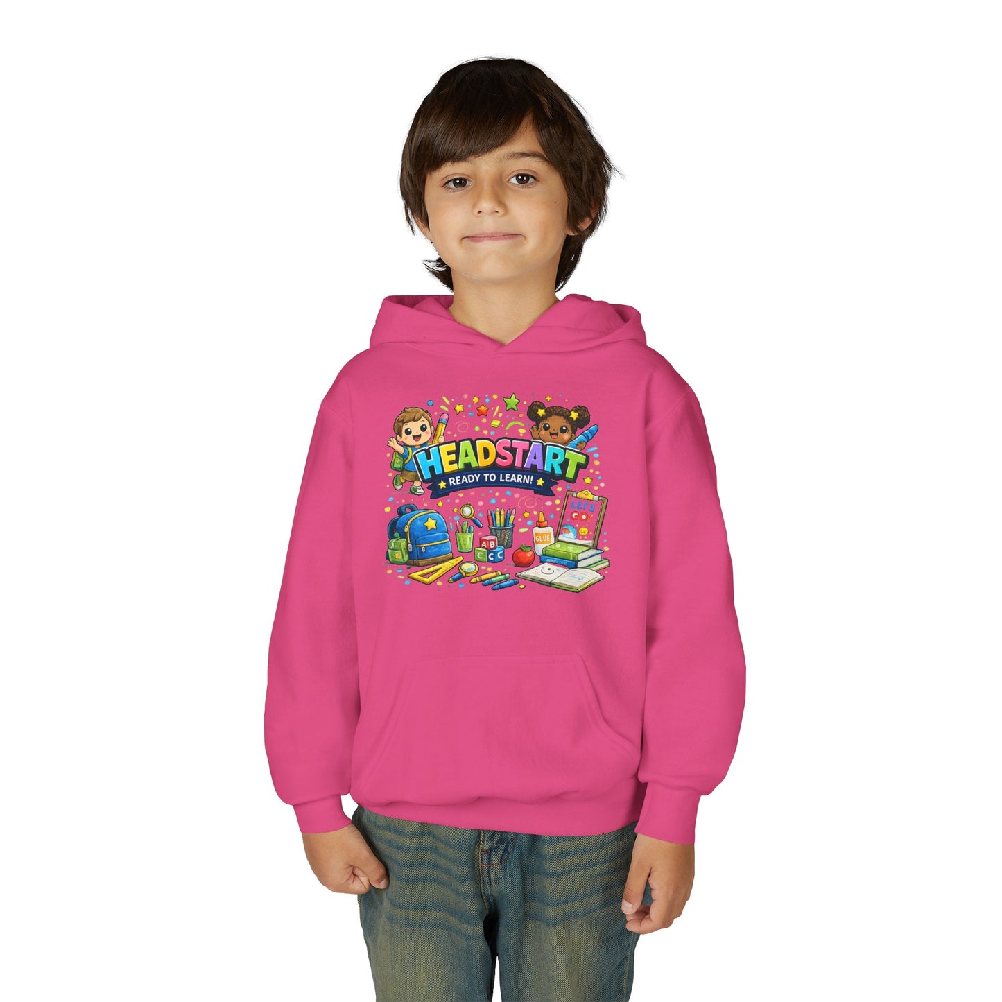 Head Start Kids Hoodie – 'Ready to Learn' Back-to-School Youth Sweatshirt