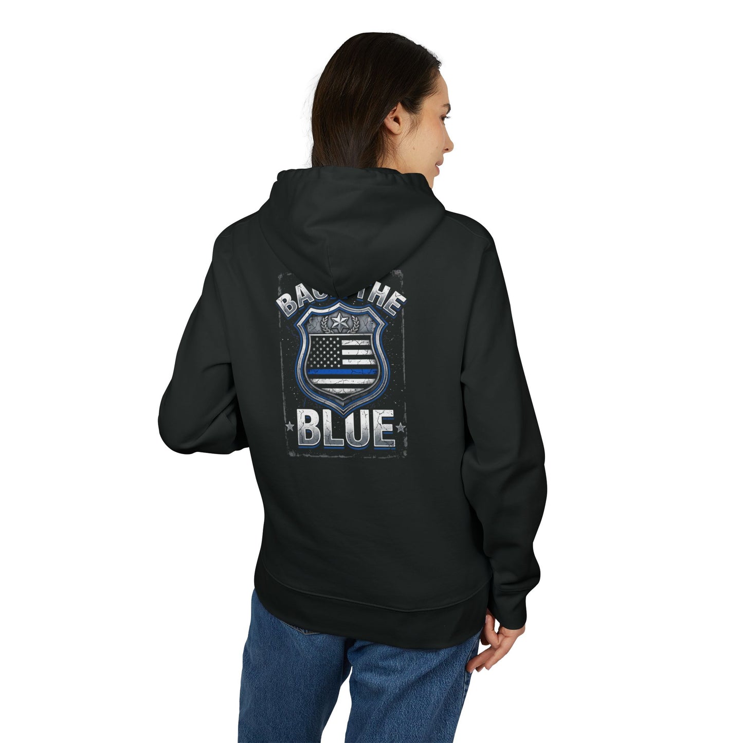Back the Blue Hoodie – Thin Blue Line Police Support Pullover