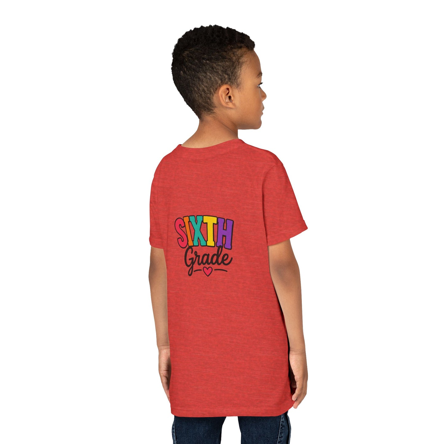 Sixth Grade Youth Tee – Colorful Back to School Shirt