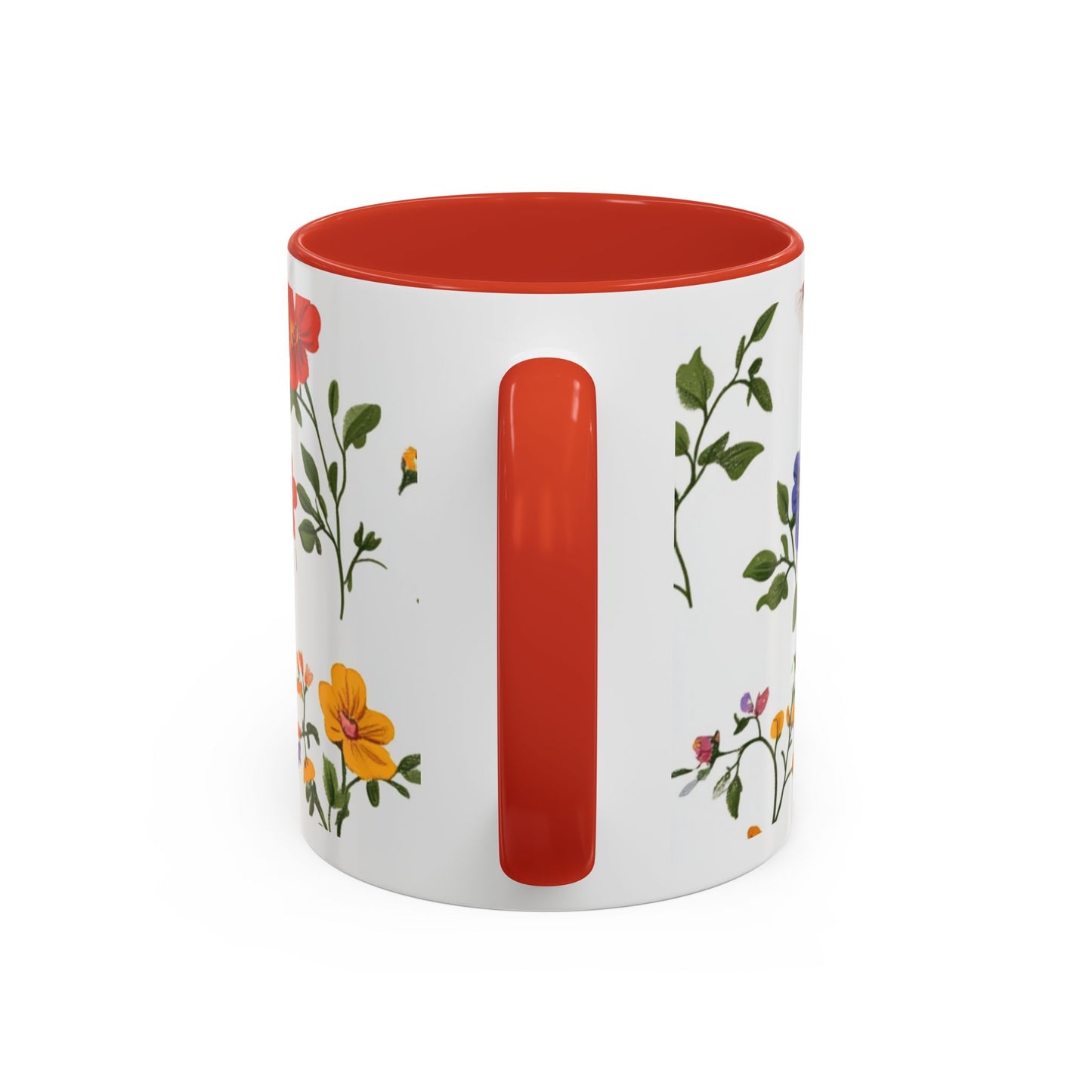 Floral "Her Love Is the Quiet Strength" Accent Coffee Mug — Inspirational Mother's Day Gift
