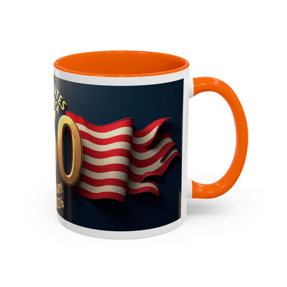 250th Anniversary Coffee Mug — United States of America 1776–2026 Patriotic Accent Mug
