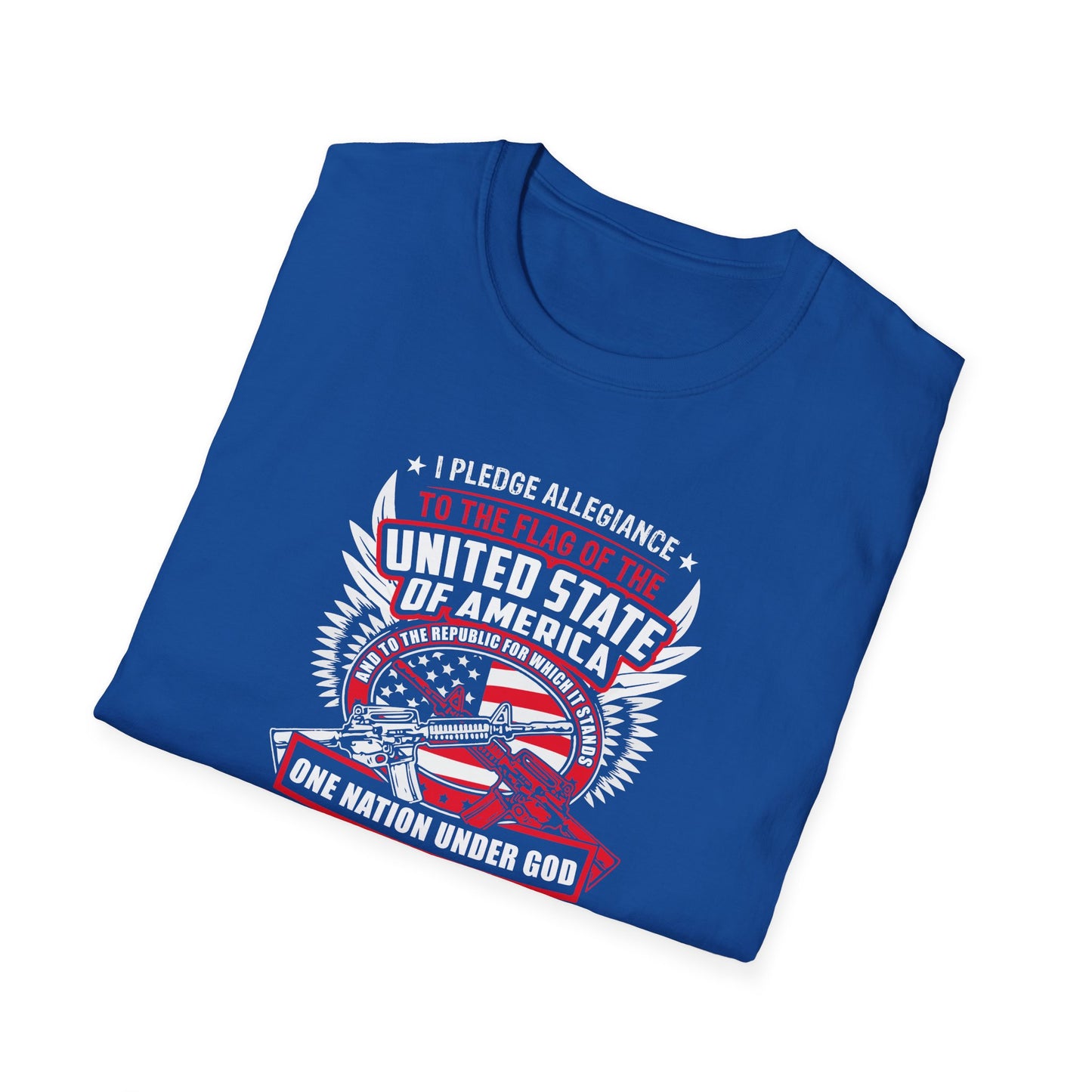 I Pledge Allegiance To the Flag of the of America The Reporlic for Which It Stands One Nation Under God Indivisible  With Liberty and Justice for All T-Shirt