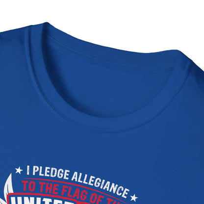 I Pledge Allegiance To the Flag of the of America The Reporlic for Which It Stands One Nation Under God Indivisible  With Liberty and Justice for All T-Shirt