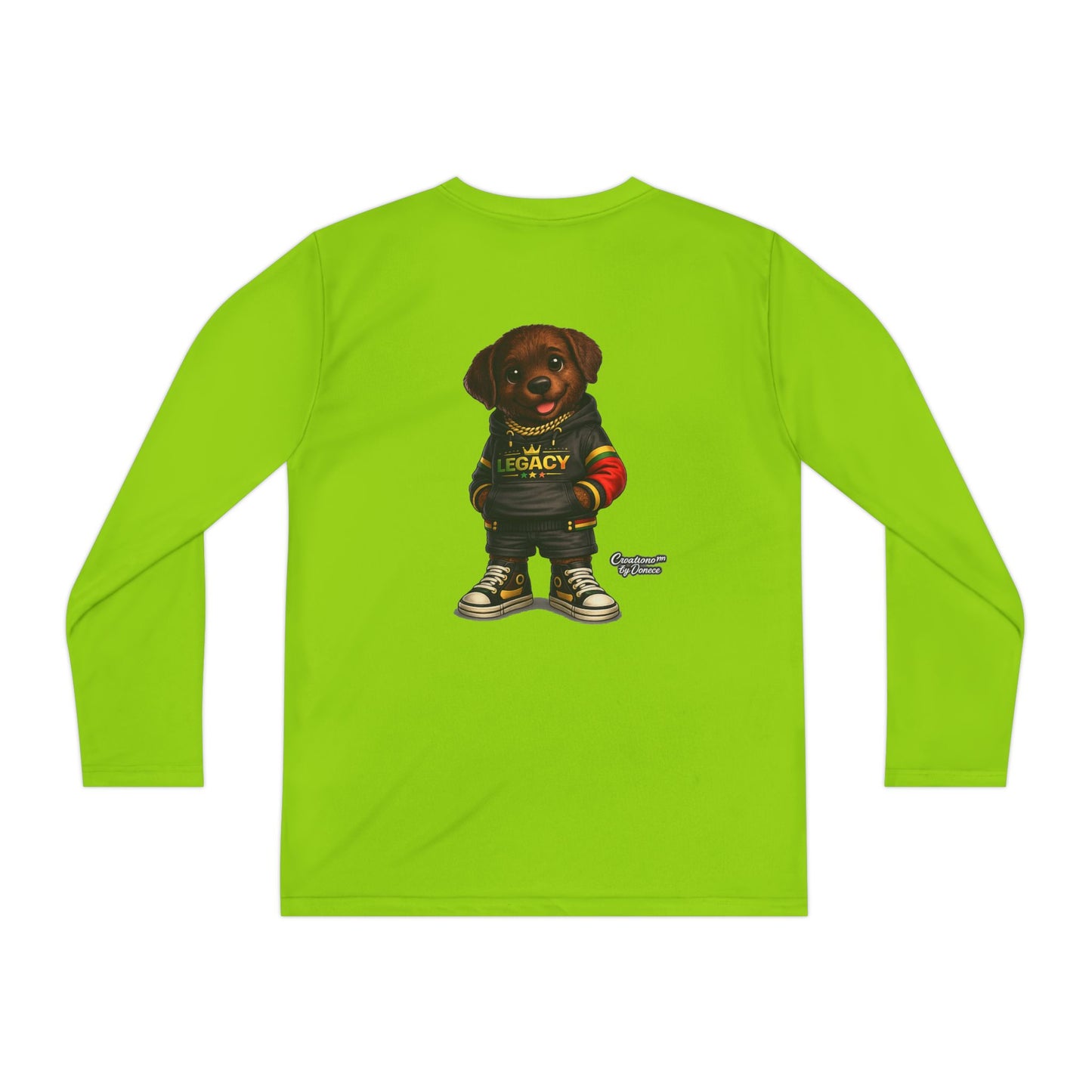 Kids Long Sleeve Tee — "Legacy" Rottweiler Puppy Graphic