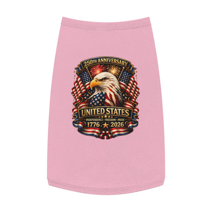 Patriotic Pet Tank — 250th United States Anniversary Eagle (1776–2026)