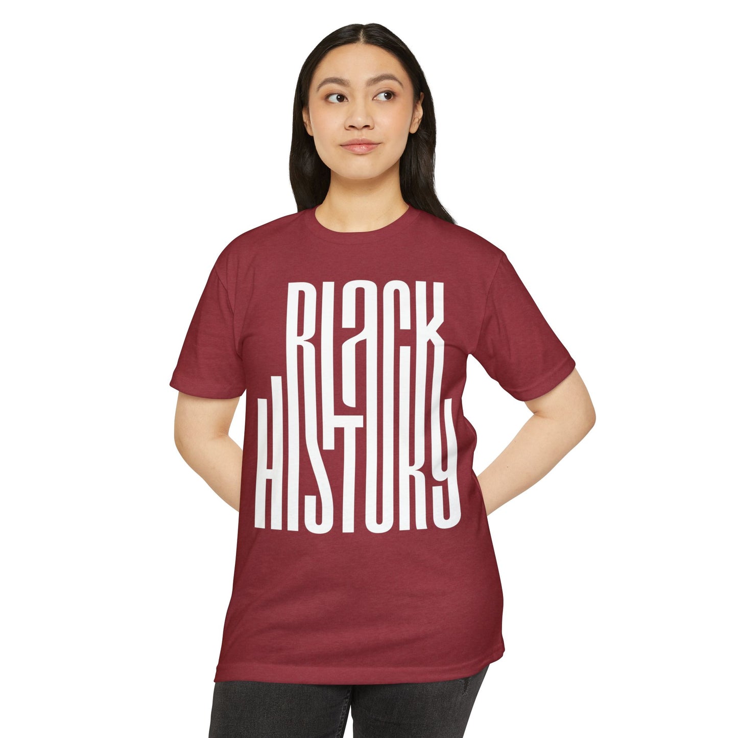 Black History T-Shirt — Bold Vertical Typography