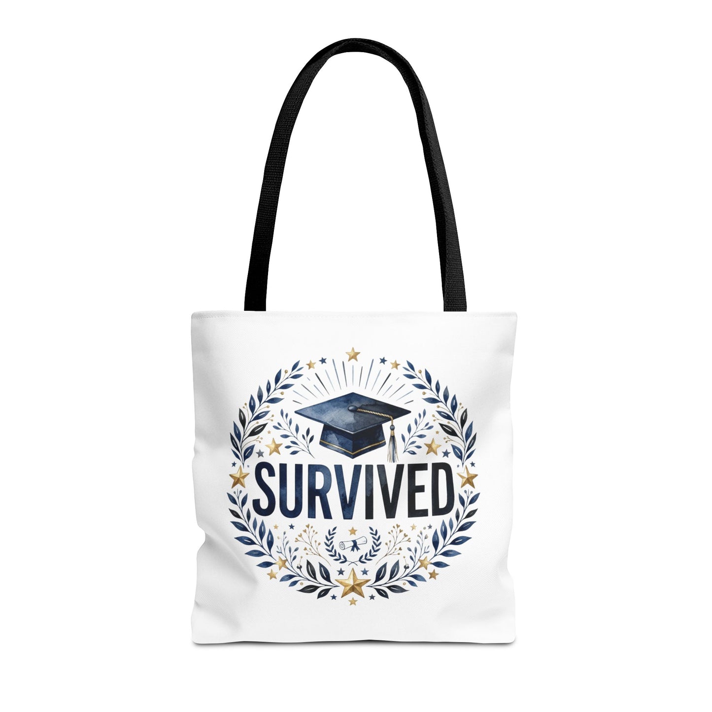 Graduation 'Survived' Tote Bag – Cap & Laurel Grad Gift