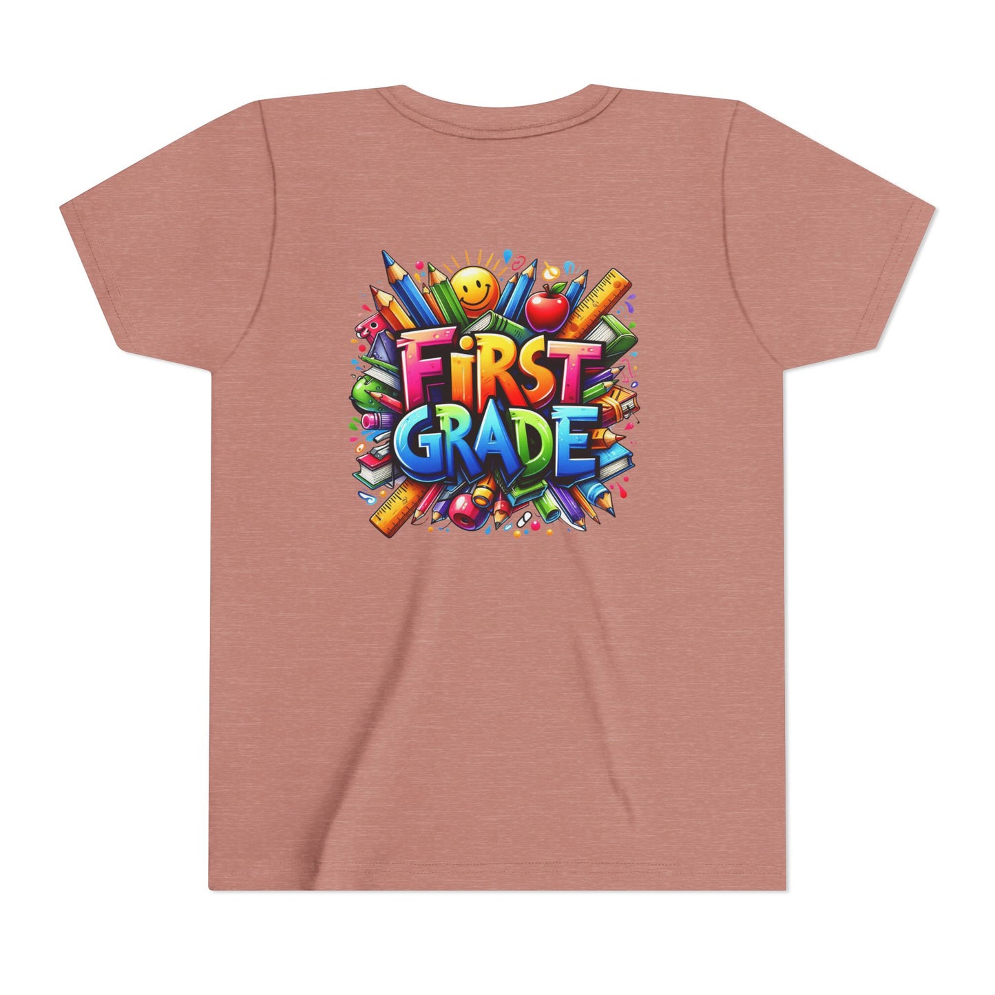 First Grade Kids Tee — Colorful Back-to-School Shirt for Boys & Girls