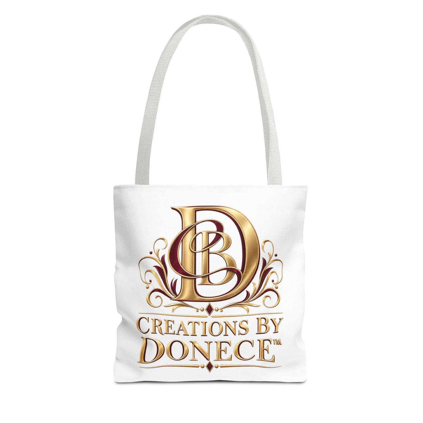 Creations by Donece Gold Logo Tote