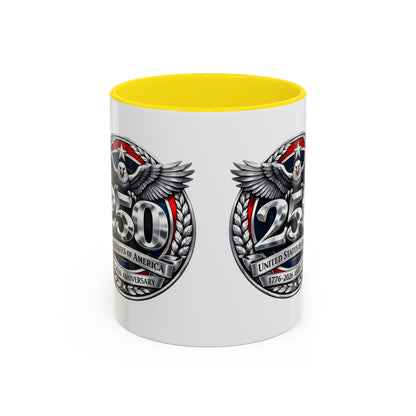 250th USA Bicentennial Eagle Coffee Mug — 1776–2026 Anniversary Accent Mug