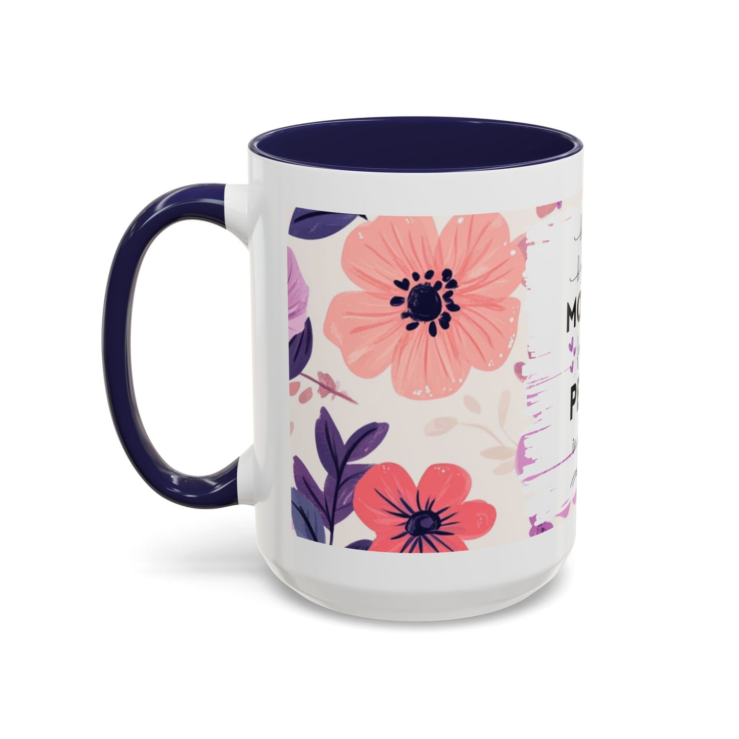 Mother Peace Floral Coffee Mug — "A quiet light, a guiding hand..." Memorial Tribute Mug