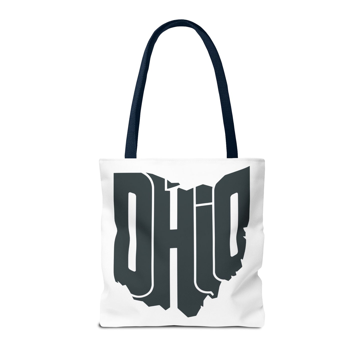 Ohio State Outline Tote Bag — Retro Ohio Text Graphic Tote