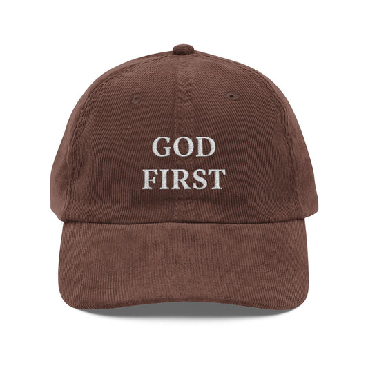 Vintage Corduroy Cap (Embroidery)