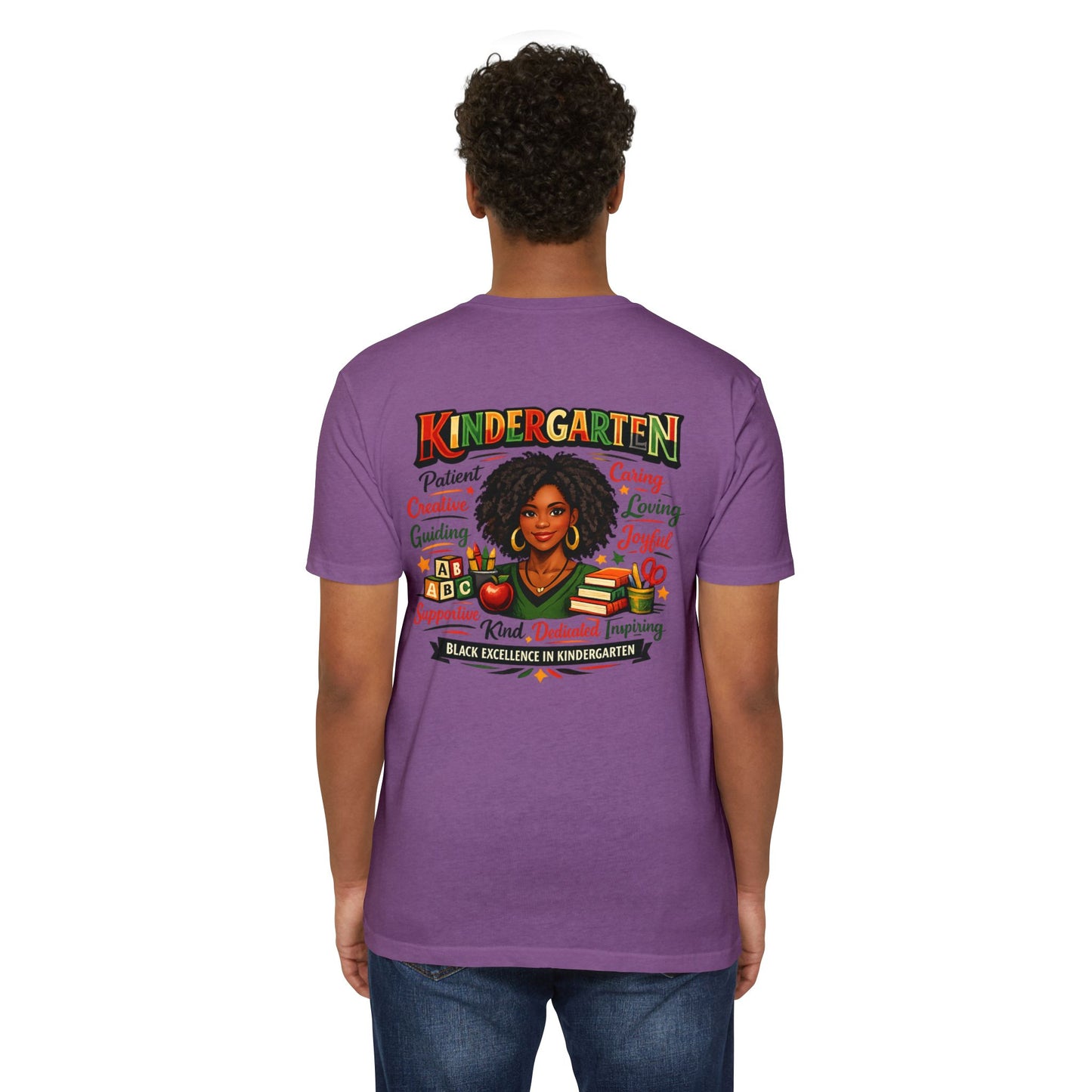 Kindergarten Teacher T-Shirt – Black Excellence in Kindergarten Design