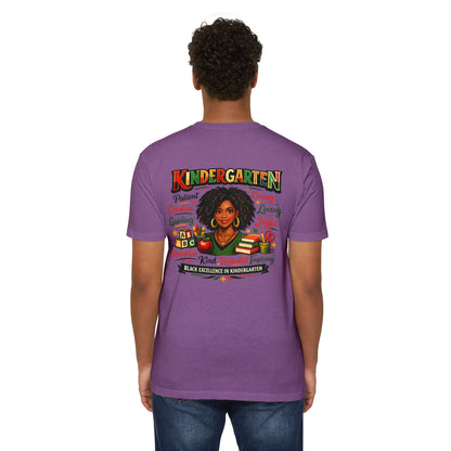 Kindergarten Teacher T-Shirt – Black Excellence in Kindergarten Design