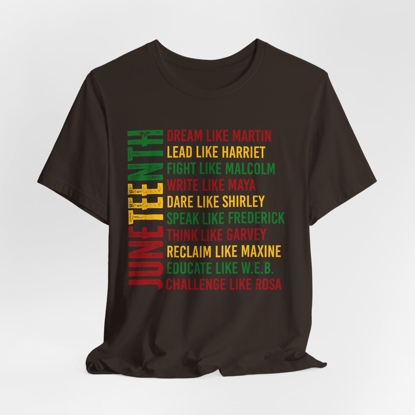 Juneteenth Tribute T-Shirt — “Dream Like Martin, Lead Like Harriet” Inspirational Black History Tee