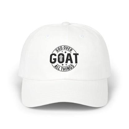 God Over All Things GOAT Dad Cap — Christian Baseball Hat